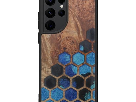 Galaxy S22 Ultra Wood+Resin Phone Case - Aindrea (Pattern, 602675) Sale