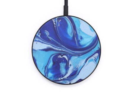 Circle ResinArt Wireless Charger - Arshad (Dark Blue, 597813) Sale