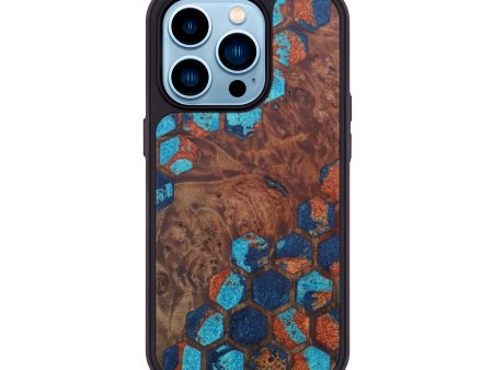 iPhone 14 Pro Wood+Resin Phone Case - Connie (Pattern, 602717) Online Hot Sale