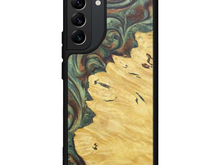 Galaxy S22 Plus Wood+Resin Phone Case - Dorelia (Dark Green, 602774) Discount