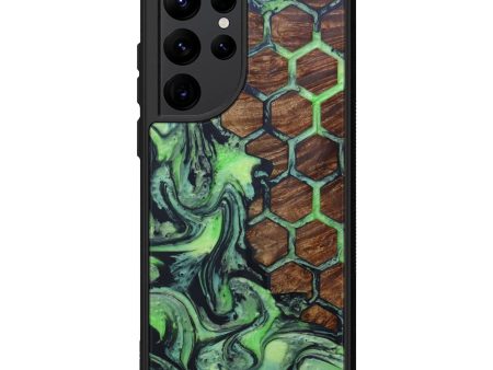 Galaxy S22 Ultra Wood+Resin Phone Case - Robinia (Pattern, 598344) Cheap