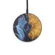 Circle Wood+Resin Wireless Charger - Dany (Dark Blue, 598569) For Discount