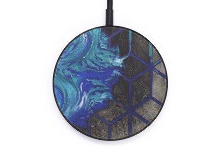 Circle Wood+Resin Wireless Charger - Lula (Pattern, 599246) Fashion