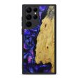 Galaxy S22 Ultra Wood+Resin Phone Case - Della (Purple, 602297) Hot on Sale