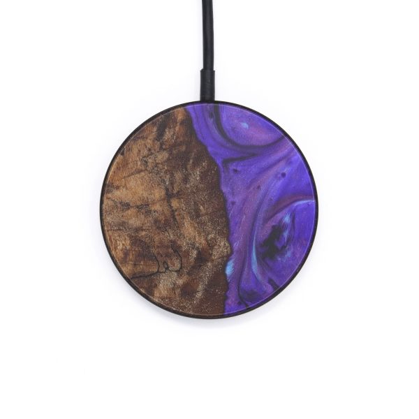 Circle Wood+Resin Wireless Charger - Sophronia (Purple, 597805) Online Hot Sale