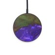 Circle Wood+Resin Wireless Charger - Arlina (Purple, 597796) For Discount