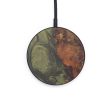 Circle Wood+Resin Wireless Charger - Jackie (Dark Green, 599856) Online Sale