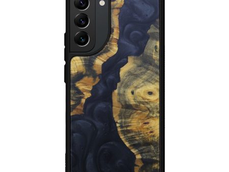 Galaxy S22 Plus Wood+Resin Phone Case - Myrta (Pure Black, 599959) Online