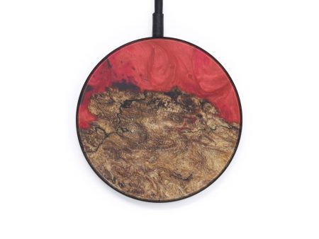 Circle Wood+Resin Wireless Charger - Ikram (Dark Red, 599284) Supply