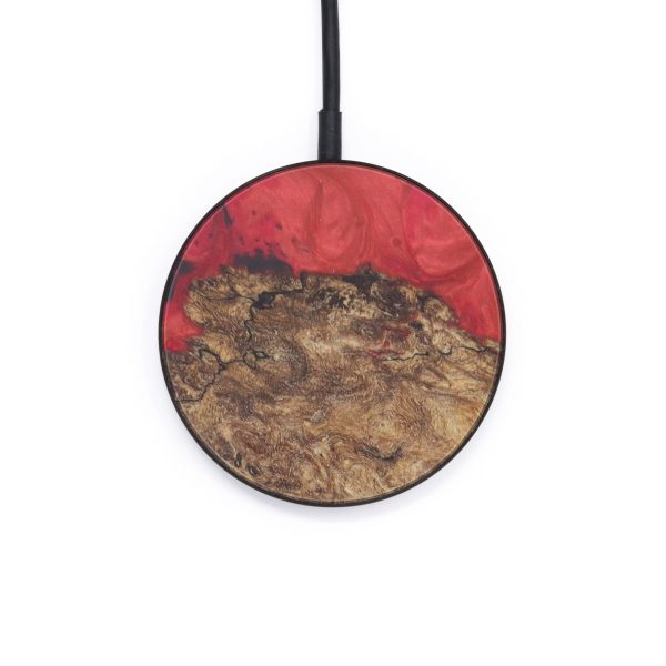 Circle Wood+Resin Wireless Charger - Ikram (Dark Red, 599284) Supply