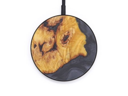 Circle Wood+Resin Wireless Charger - Allyce (Pure Black, 600197) Online now