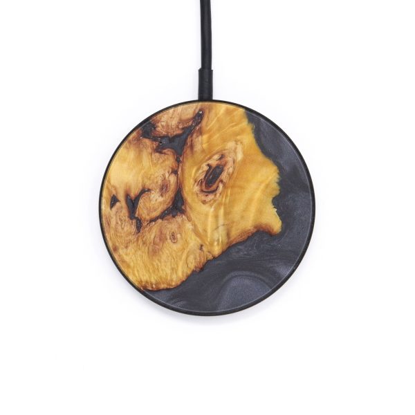 Circle Wood+Resin Wireless Charger - Allyce (Pure Black, 600197) Online now