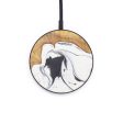 Circle Wood+Resin Wireless Charger - Clyde (Black & White, 599189) Online Sale