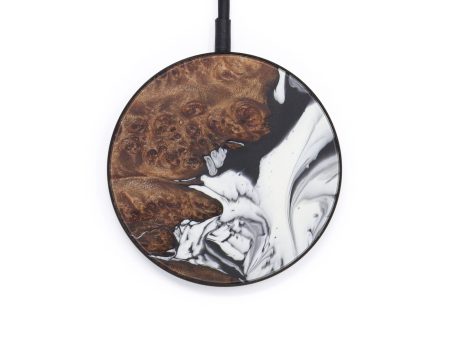 Circle Wood+Resin Wireless Charger - Eugenia (Black & White, 597761) Cheap