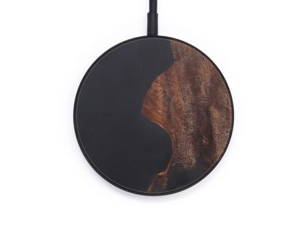 Circle Wood+Resin Wireless Charger - Nonna (Pure Black, 599825) Online Sale