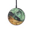 Circle Wood+Resin Wireless Charger - Bria (Dark Green, 599318) Online now