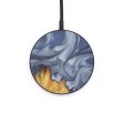 Circle Wood+Resin Wireless Charger - Mitesh (Dark Blue, 599302) Fashion