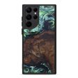 Galaxy S22 Ultra Wood+Resin Phone Case - Bhupendra (Dark Green, 598895) Cheap