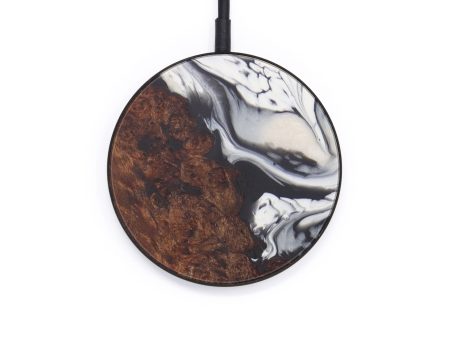 Circle Wood+Resin Wireless Charger - Elizabeth (Black & White, 597988) Fashion