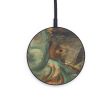 Circle Wood+Resin Wireless Charger - Tasha (Dark Green, 597779) Online Hot Sale