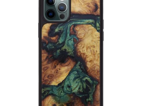 iPhone 12 Pro Wood+Resin Phone Case - Vincenzo (Dark Green, 600026) Supply