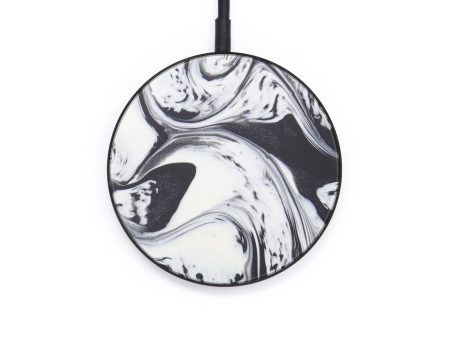 Circle ResinArt Wireless Charger - Drusi (Black & White, 597753) For Sale