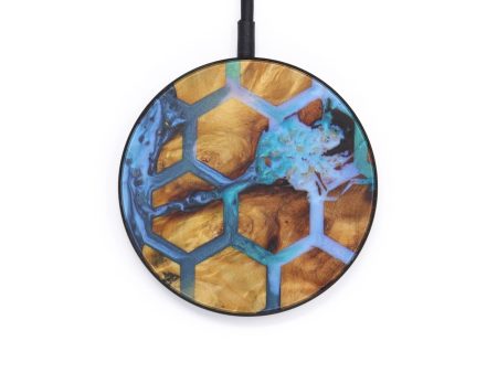 Circle Wood+Resin Wireless Charger - Wing (Pattern, 599247) Hot on Sale