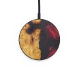 Circle Wood+Resin Wireless Charger - Zoe (Dark Red, 597965) For Cheap