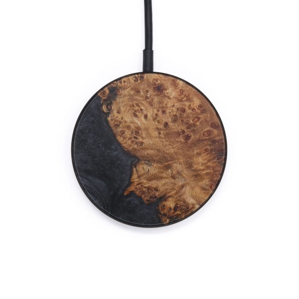 Circle Wood+Resin Wireless Charger - Judi (Pure Black, 600200) Online now