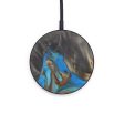 Circle Wood+Resin Wireless Charger - Marlaine (Teal & Gold, 598001) Sale