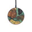 Circle Wood+Resin Wireless Charger - Vinny (Dark Green, 600191) Fashion