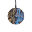 Circle Wood+Resin Wireless Charger - Lyne (Teal & Gold, 596916) Discount