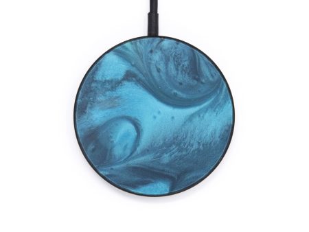 Circle ResinArt Wireless Charger - Jennica (Light Blue, 599844) Hot on Sale