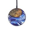 Circle Wood+Resin Wireless Charger - Sylvio (Dark Blue, 599291) Hot on Sale