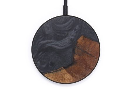 Circle Wood+Resin Wireless Charger - Adey (Pure Black, 600198) Supply