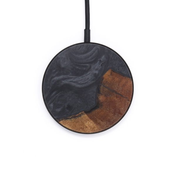 Circle Wood+Resin Wireless Charger - Adey (Pure Black, 600198) Supply