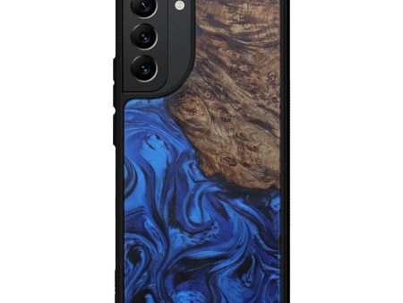 Galaxy S22 Plus Wood+Resin Phone Case - Ferdinand (Dark Blue, 600087) Hot on Sale