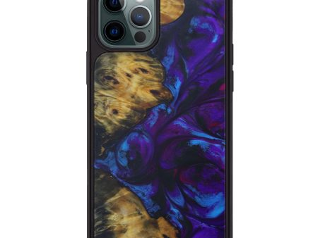 iPhone 12 Pro Wood+Resin Phone Case - Fernando (Purple, 597166) Online Hot Sale