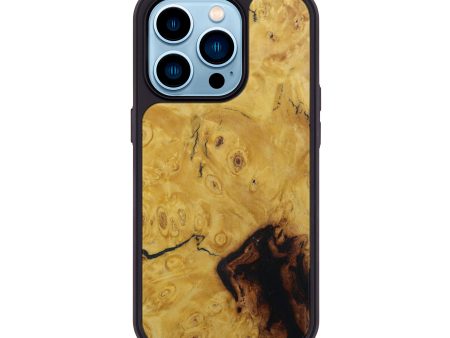 iPhone 14 Pro Burl Wood Phone Case - Uunko (Buckeye Burl, 601609) For Sale