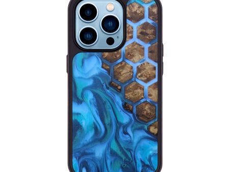 iPhone 14 Pro Wood+Resin Phone Case - Tiff (Pattern, 597919) Supply