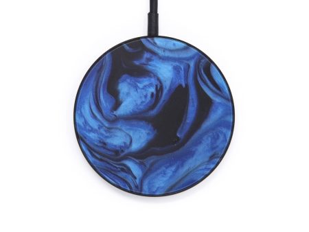 Circle ResinArt Wireless Charger - Honoria (Dark Blue, 598567) For Discount