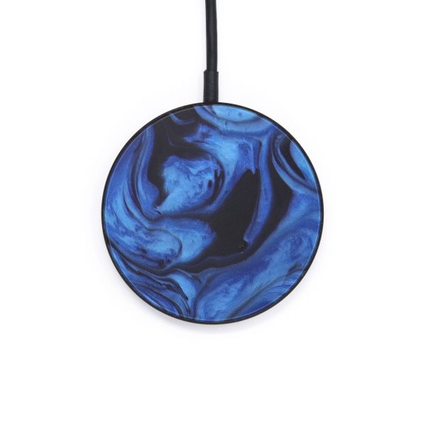 Circle ResinArt Wireless Charger - Honoria (Dark Blue, 598567) For Discount