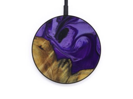 Circle Wood+Resin Wireless Charger - Shirlee (Purple, 597162) Online