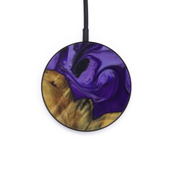 Circle Wood+Resin Wireless Charger - Shirlee (Purple, 597162) Online