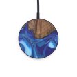 Circle Wood+Resin Wireless Charger - Elfreda (Dark Blue, 599308) Online