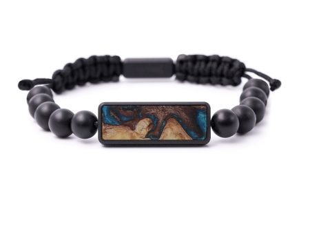 Bead Wood+Resin Bracelet - Thos (Light Blue, 596855) Supply