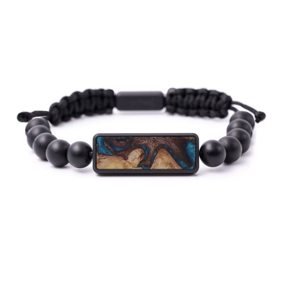 Bead Wood+Resin Bracelet - Thos (Light Blue, 596855) Supply