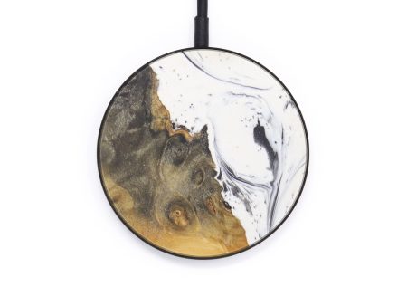 Circle Wood+Resin Wireless Charger - Romano (Black & White, 599188) Fashion