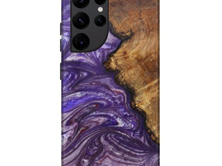 Galaxy S22 Ultra Wood+Resin Live Edge Phone Case - Imtiaz (Purple, 600162) Supply