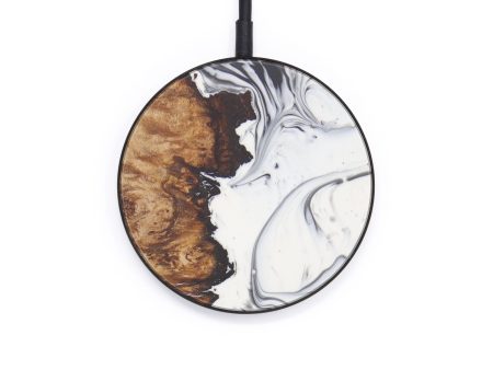 Circle Wood+Resin Wireless Charger - Toss (Black & White, 600203) Hot on Sale